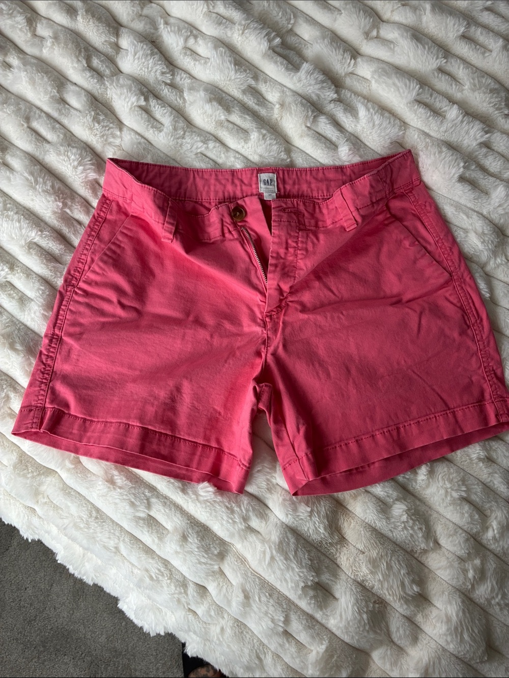 GAP Coral Pink Cotton Chino Bermuda Shorts